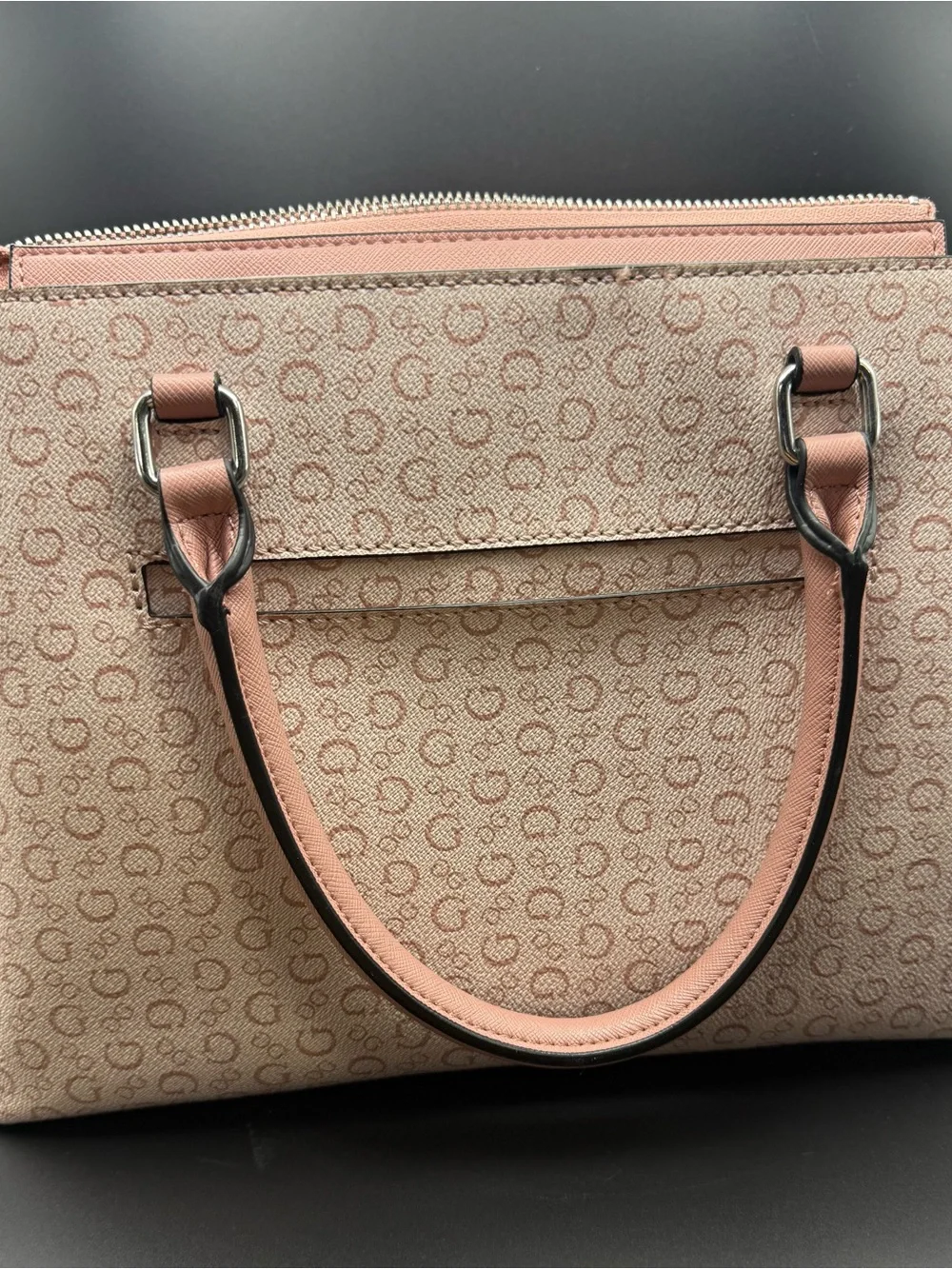 GUESS Pink Signature Logo Satchel